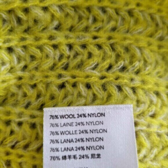 Anthropologie Oversized Cropped Wool V Neck Knit Sweater NWT Sz S - Picture 8 of 10